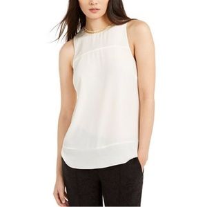 MICHAEL Michael Kors Neo Chain-Neck Drapey Top